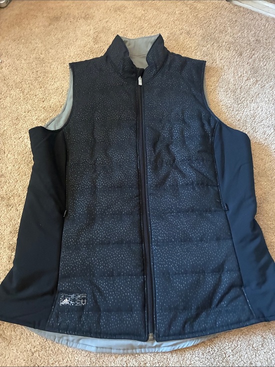 adidas Jackets & Blazers - Women's Black Quilted Reversible Performance Vest - Lightweight Layer size large